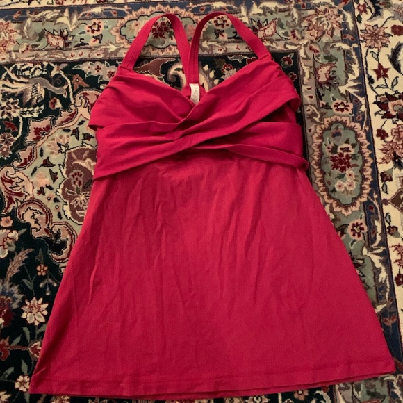Lululemon Wrap It Up Tank in Cranberry Size 10 - Picture 7 of 10